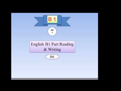 English Test B1 Full (Đề 1) Có lời giải