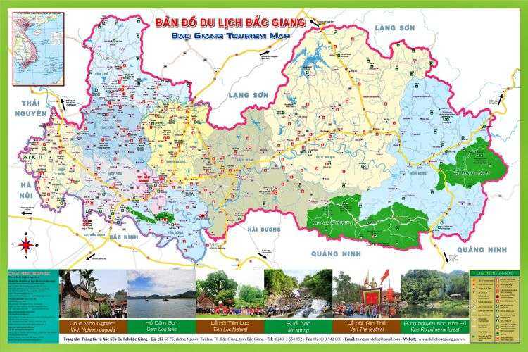 Bản đồ du lịch Bắc Giang
