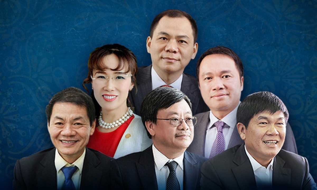 Chân dung 6 tỷ phú USD của Việt Nam trong danh sách của Forbes 2021.