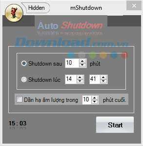 Auto Shutdown 1.0 - Phần mềm hẹn giờ tắt máy "Made in Vietnam"