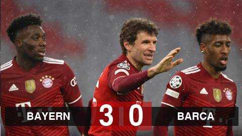 Kết quả bóng đá Bayern vs Barcelona: Bayern tiễn Barca xuống chơi ở Europa League