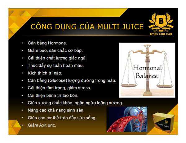 Multi Juice giải pháp cho sức khỏe sinh lý nam nữ - Thanhhuongshop.com