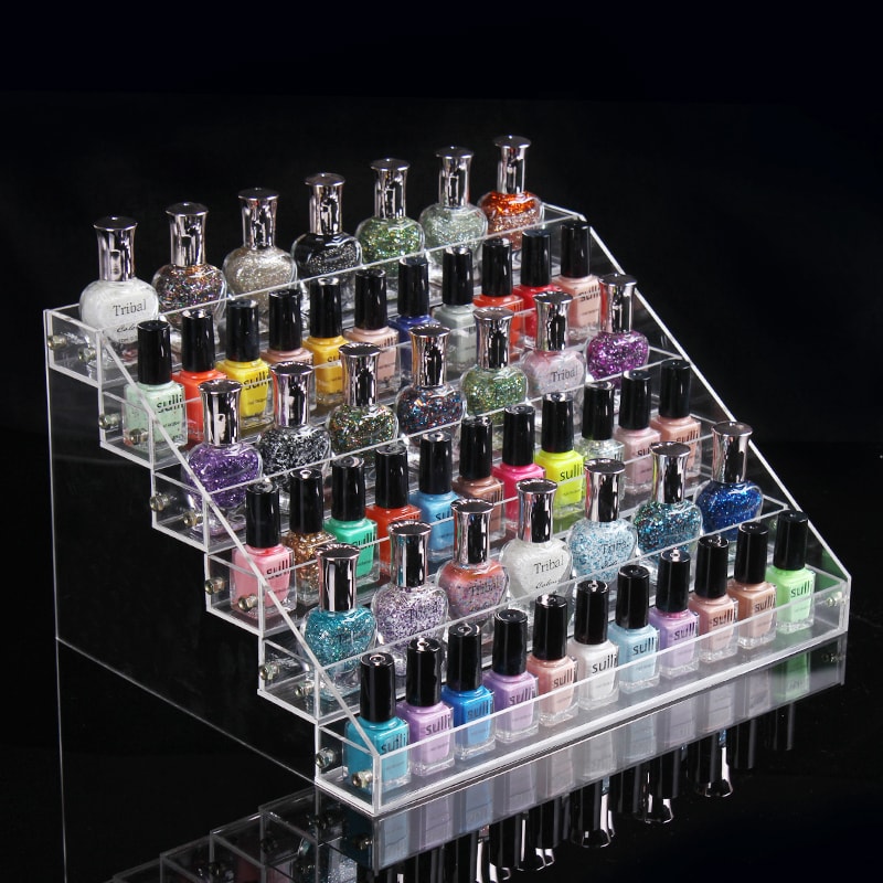 Free-shipping-2015-NEW-fashion-acrylic-makeup-organizer-Nail-polish-display-holder-6-layer-assembly-cosmetics Vật liệu Acrylic là gì? Ứng dụng của acrylic trong cuộc sống