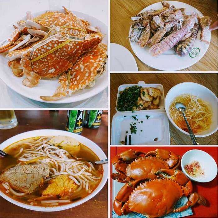 hải sản - ẩm thực đặc trưng tại biển Phước Hải Vũng Tàu