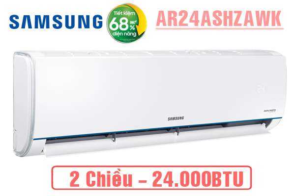 AR24ASHZAWKNSV, Điều hòa Samsung 24000BTU 2 chiều inverter
