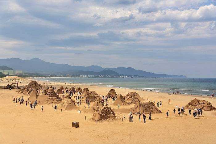 Lễ hội điêu khắc cát tại bãi biển Fulong-bãi biển đẹp ở Đài Loan