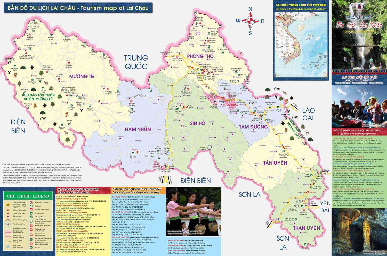 Bản đồ du lịch Lai Châu