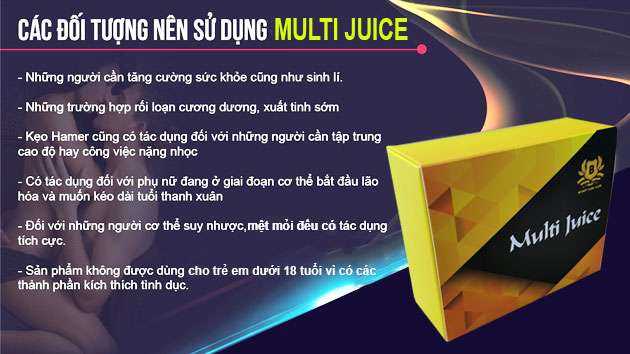 Multi Juice giải pháp cho sức khỏe sinh lý nam nữ - Thanhhuongshop.com
