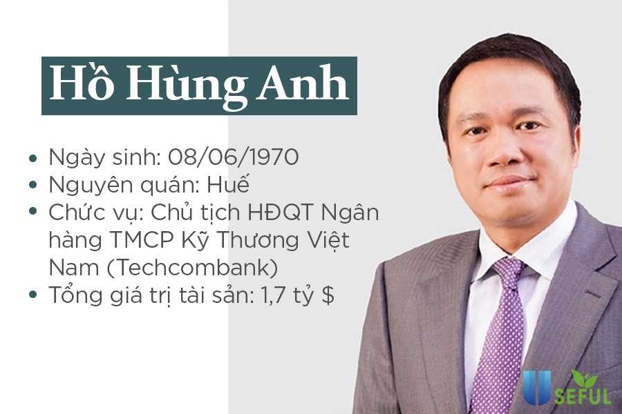 Hồ Hùng Anh là ai - Tiểu sử và sự nghiệp của Chủ tịch Techcombank
