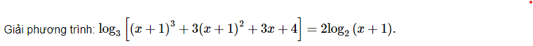 Ví dụ bài tập phương trình logarit có lời giải