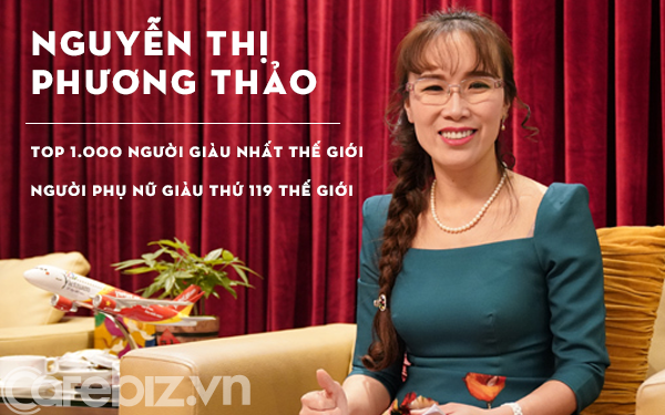 Bà Nguyễn Thị Phương Thảo vừa trở thành người giàu thứ 987 thế giới, lần đầu tiên Việt Nam có 3 tỷ phú vào top 1000 người giàu nhất hành tinh - Ảnh 1.